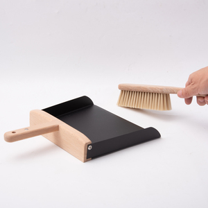 Juego de escoba y recogedor de madera de haya pequeño, portátil, con cepillo de limpieza y recogedor de polvo de sisal natural - Product Image 6