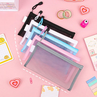 Sac étanche pour documents A4 Mesh File Zipper Pouch Classeurs Logo personnalisé