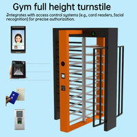 Torniquete de Altura Completa Zento para Gimnasios, Diseño Anti-Colisión, Solución de Control de Acceso Duradera y Segura