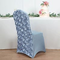 Housse de chaise en spandex rose poudré de luxe pour la décoration de chaises de mariage, banquets et hôtels (vente en gros)
