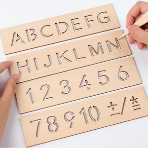 En stock, un jouet en bois populaire pour les tout-petits et les jeunes enfants, idéal pour l'éducation préscolaire, l'apprentissage des lettres et - Product Image 2