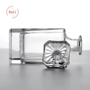 Wholesale Of Empty Glass Bottles With Various Capacities For Liquid Glass Bottle Whisky Bottle