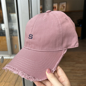 Biểu tượng tùy chỉnh S thư thêu Visor với khuôn mặt hiển thị nhỏ giản dị Mũ bóng chày làm cho cũ cao bồi hat mềm Top hat thêu - Product Image 6