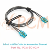 Câble Ethernet automobile Gigabit 2 en 1 E6K10B-1CAZ5-Z à double port Rosenberger original pour Ethernet automobile