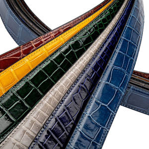 RC79 all'ingrosso 100% <span class=keywords><strong>Nilo</strong></span> Coccodrillo Cintura senza Splicing Multi colore resistente ai graffi Unisex con le cinture Business No fibbia - Product Image 3