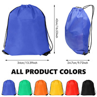 Mochila con Cordón, Diseño Moderno, Logotipo Personalizado, Compras al por Mayor, Bolsa con Cordón, Bolsa Deportiva de Nailon con Cordón, 10 Colores