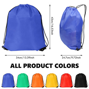 <b>Drawstring</b> Backpack Fashion Design Custom Logo Bulk Shopping <b>Drawstring</b> <b>Bag</b> Cinch Sack <b>Bag</b> Nylon Draw String Sport <b>Bag</b> 10 Colors - Product Image 2