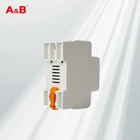 Protecteur de surtension et de sous-tension numérique monophasé A&B PN2-VA2 AC 63A 220V avec affichage numérique en matériau PC