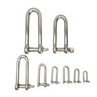 Manille longue en acier inoxydable 316 pour matériel marin, bateaux et yachts, toutes tailles de 4 à 12 mm, qualité marine, directement de l'usine, OEM ODM