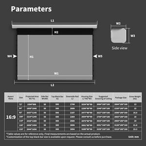 [تحكم ذكي] 72 بوصة Wupro أوتوماتيكي 4K 3D ALR مقاومة للضوء المحيط بمحرك شاشة عرض Electir - Product Image 6
