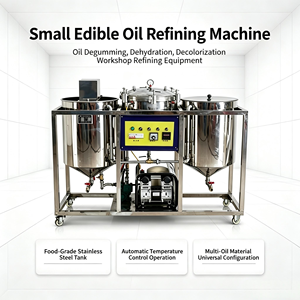 Dingsheng Machinery 750B Double-Tank <b>Oil</b> Refining <b>Machine</b> 2-5 Tons Per Day Stainless Steel Semi-Automatic Soybean <b>Oil</b> Refinery - Product Image 4