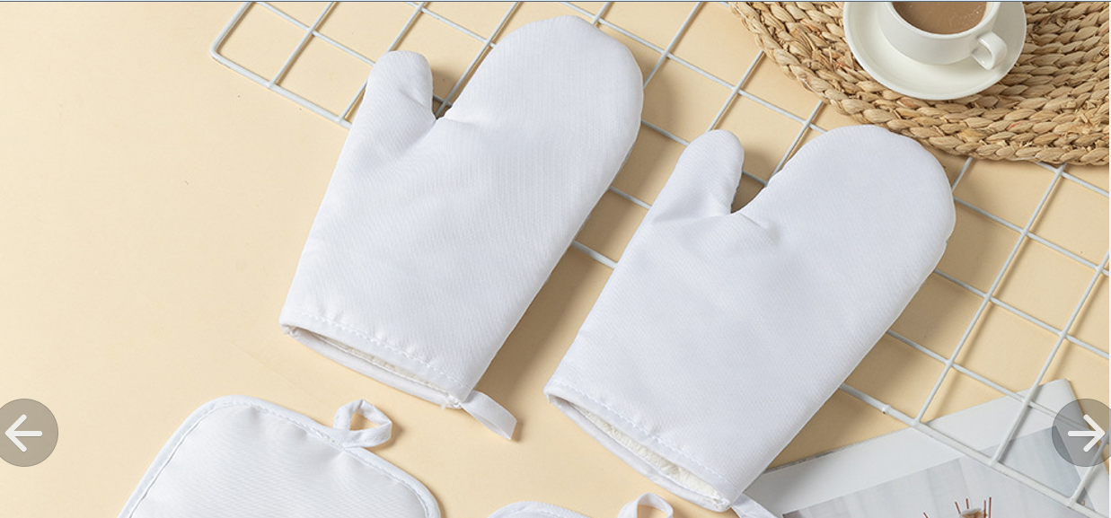 Gris (une paire de mitaines de four)