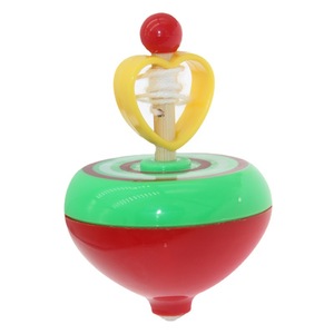 Heart Shaped Spinning Top <b>Pull</b> <b>String</b> Toy For Kids 2 4 Years Unisex Classic Retro Design Colorful Rotation Plaything - Product Image 3