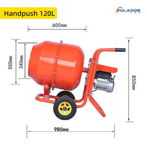 Neues Design Elektromotor Anhänger Mobiler Betonmischer Hands chub Hohe Effizienz - Product Image 6