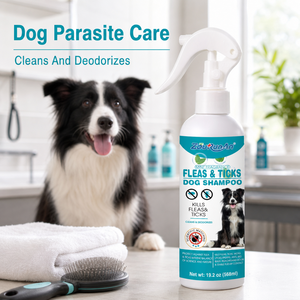 Shampoo pour toilettage des chiens Zourunan, parfum menthe, nettoie et désodorise, 568 ml, flacon à pompe, vente en gros OEM - Product Image 6