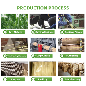 Spiedini di Bambù Ecologici Usa e Getta di Alta Qualità, Dimensioni Personalizzabili, per Barbecue e Campeggio, Sicuri per il Contatto con Alimenti, Portatili, Campione Gratuito - Product Image 5