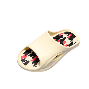 รองเท้าแตะแบบสวม unisex สีดำ ทำจากวัสดุ EVA PVC พิมพ์ลายโลโก้ได้ตามต้องการ กันลื่น เหมาะสำหรับใส่กลางแจ้งในฤดูหนาว รองเท้าสไลด์สำหรับผู้ชาย - Product Image 1