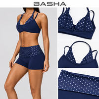 Vêtements de sport pour femmes, ensembles modulables : soutien-gorge de sport, débardeur, short, legging capri, pantalon large, logo personnalisé OEM