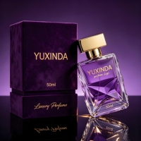 Flacon de parfum carré en verre vide de 50 ml de bonne qualité, flacon de parfum en verre personnalisé avec étiquette, flacon de parfum avec boîte