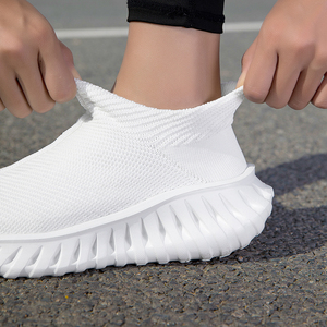 Chaussures décontractées à enfiler pour <span class=keywords><strong>femme</strong></span>, baskets de sport respirantes et tendance - Product Image 3