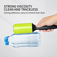 Wieder verwendbare tragbare klebrige wasch bare TPR-Kleidung Clean Brush Dust Catcher Tierhaarent ferner Fussel rolle