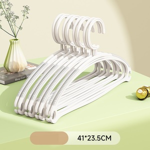 Hot Sale Pp <b>Plastic</b> Shirt Hangers Safety Baby Non-toxic <b>Plastic</b> Clothes Hanger for Kids Non slip Hangers - Product Image 4