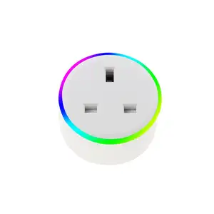 10A/13A/16A Wifi APP royaume-uni MINI lumière LED interrupteurs intelligents prises prises produits pour la maison intelligente