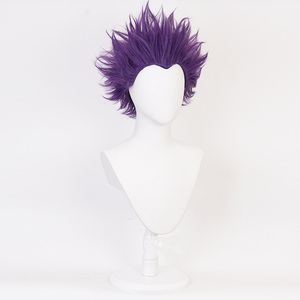 วิกผมคอสเพลย์สีม่วงสั้นสังเคราะห์ Ainizi จากซีรีส์ <span class=keywords><strong>My</strong></span> <span class=keywords><strong>Hero</strong></span> <span class=keywords><strong>Academia</strong></span> ตัวละครชินโซ ฮิโตชิ สำหรับฮาโลวีน - Product Image 3