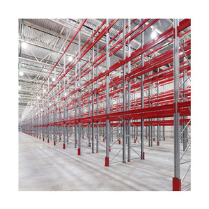 Estantes de almacenamiento Fácil montaje Estantes de almacenamiento ajustables de alta resistencia Sistema de estantería de palés selectivo Estante de apilamiento de acero galvanizado - Product Image 1