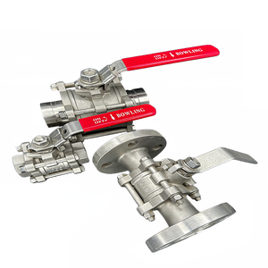 Stainless Steel 304/316 A351 CF8/CF8M Carbon Steel ASTM A216WCB 2PC Ball Valve Flanged ANSI150 B16.5 JIS B2220 Pneumatic OEM - Product Image 6