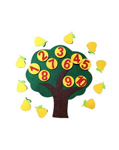 โมเดลของเล่นเสริมพัฒนาการเด็ก1ถึง10มอนเตสซอรี่,ของเล่น DIY ปริศนาสำหรับเด็กอนุบาลหนอนผลไม้แอปเปิ้ลของเล่นเพื่อการสอน - Product Image 4