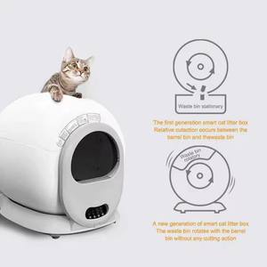 Kotak sampah kucing pintar otomatis membersihkan sendiri, kontrol aplikasi WIFI Toilet hewan peliharaan desain terbuka produk kucing Toilet kucing pintar - Product Image 6