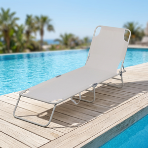 Sedia Pieghevole Leggera Portofino Est con Schienale Regolabile in Tessuto Oxford per Spiaggia, Picnic, Campeggio, Pesca e Parco - Product Image 2