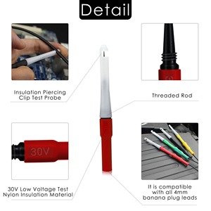 Bán buôn vạn năng kiểm tra dẫn đầu dò tip trở lại công cụ tự động xe Kit Dây phá vỡ miễn phí que thử linh hoạt trở lại thăm dò - Product Image 3