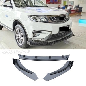 <b>Car</b> Front Bumper Lip <b>Diffuser</b> Spoiler Glossy Black Modification Part <b>for</b> Geely Boyue 2018-2020 Bumper Protector <b>Car</b> Accessories - Product Image 1