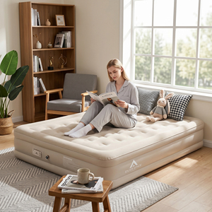 <span class=keywords><strong>Matelas</strong></span> <span class=keywords><strong>Gonflable</strong></span> Queen Size pour Camping, Lit <span class=keywords><strong>Gonflable</strong></span> 2 Places avec Pompe, Lit Pliable pour 2 Personnes - Product Image 1