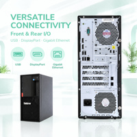ThinkServer TS90X Business Tower Server 4 Core Xeon hingga 128GB Memori Ekspansi PCIe 4.0