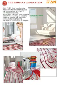 IFAN Factory Resistant Heat PEX Tube Underfloor Heating Pipe 1/8" 2" 1/2 In Floor Heating Pipe PEX Pipe