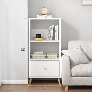 Giá Rẻ Mỹ Bắc Âu Nhỏ Hẹp Tủ Sách Cuốn Sách 3 Kệ Kệ Sách Với Lưu Trữ Ngăn Kéo Cho Phòng Khách - Product Image 3