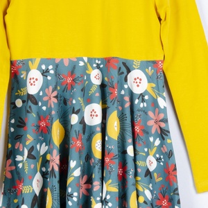 <span class=keywords><strong>Duo</strong></span> Lai-vestido de manga larga para niñas pequeñas, estampado floral - Product Image 5