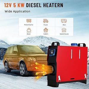Chauffe-air intégré diesel de stationnement tout-en-un portable 5kW 12V 24V nouvel état pour camion bateau caravane <span class=keywords><strong>Bus</strong></span> voiture - Product Image 2