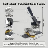 Machine automatique de fabrication de badges et d'aimants de 50 mm, presse à boutons DIY pour aimants photo, autocollants de réfrigérateur, badges à épingles