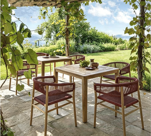Nordic Outdoor Solid Wood <strong>Table</strong> <strong>and</strong> <strong>Chair</strong> <strong>Set</strong> for Garden Courtyard Balcony - Product Image 2