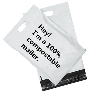Bolsas de polietileno vacías con autosellado transparente personalizadas de alta calidad Bolsas de correo recicladas con diseño impreso - Product Image 1