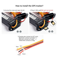 Localizador GPS TK130 con Tarjeta SIM 4G para Auto/Motocicleta con Rastreo en Tiempo Real, Mapa de Google y Plataforma Gratuita