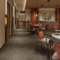 Vitrine de présentation pour projets de restaurants, étagère de comptoir, solution de vente au détail pour centres commerciaux