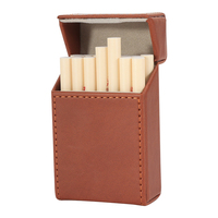 Erliao Nouvelle Boîte à Cigarettes Portable en Cuir, Étui à Tabac de Luxe en Gros, Boîtes à Cigarettes Vides, Étui à Tabac Personnalisable avec Logo
