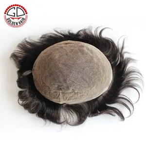 Golden Hair New Image French Lace Toupee For Black Man And Women