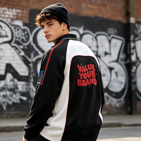 Jersey de Manga Larga Estilo Retro Americano Personalizado al por Mayor, Impresión por Sublimación, Logotipo Personalizado, Patrón de Alta Calidad, Transpirable