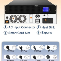 UPS Online Rakit Efisiensi Tinggi 10KVA 1 Power Factor 19'' untuk Ruang ISP Pusat Data Kecil
